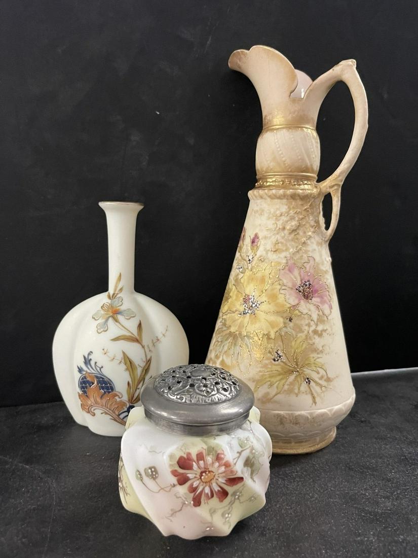 3pc Lot incl. Wavecrest Covered Jar, etc (1 of 7)