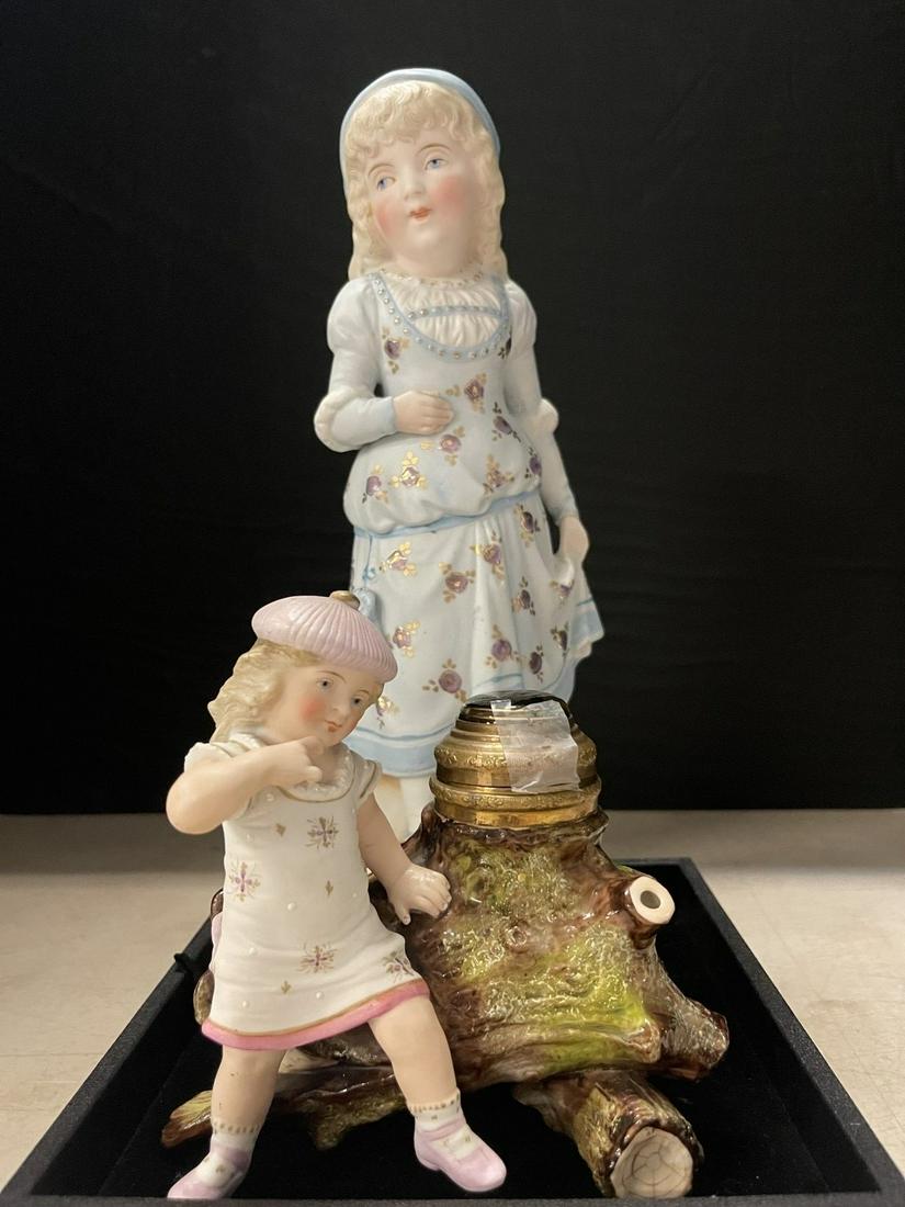 2 Hand Painted Bisque Figurines (1 of 9)