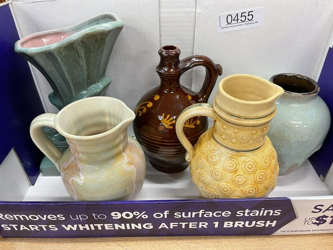 Pottery Lot, Beswickware Pitcher, Gonder Vase (1 of 7)