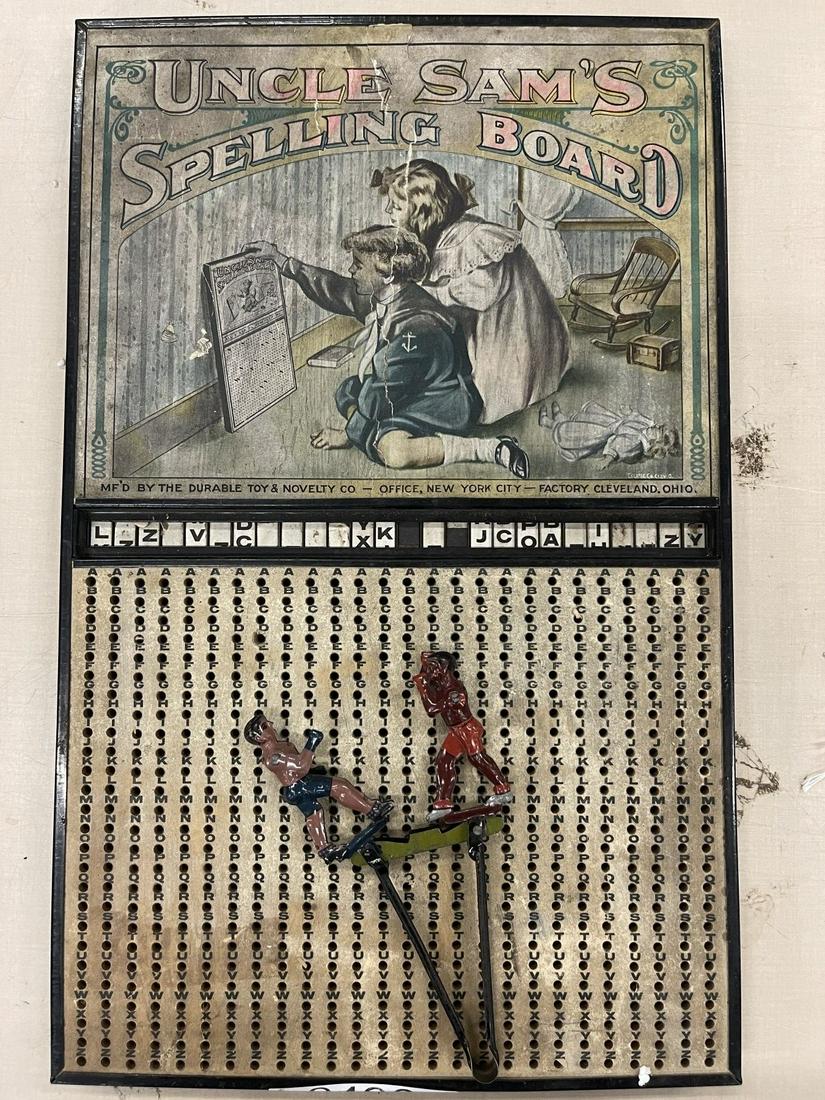 Uncle Sam's Spelling Board Game & Tin Toy (1 of 4)