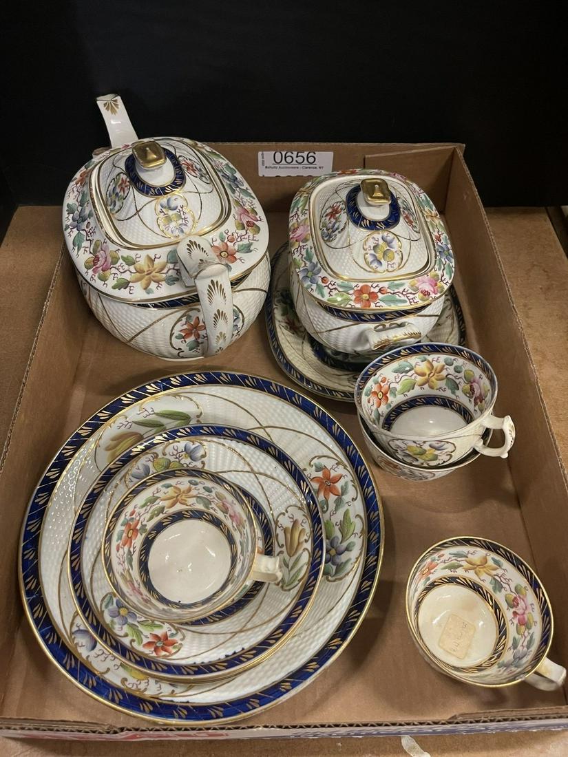 Fine China in Gaudy Welch Style Tea Pot, etc (1 of 12)