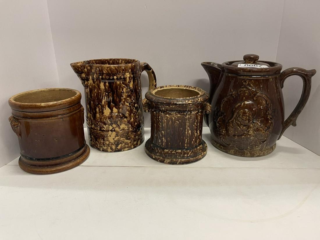 Bennington Pottery Decorated Pitcher etc (1 of 12)
