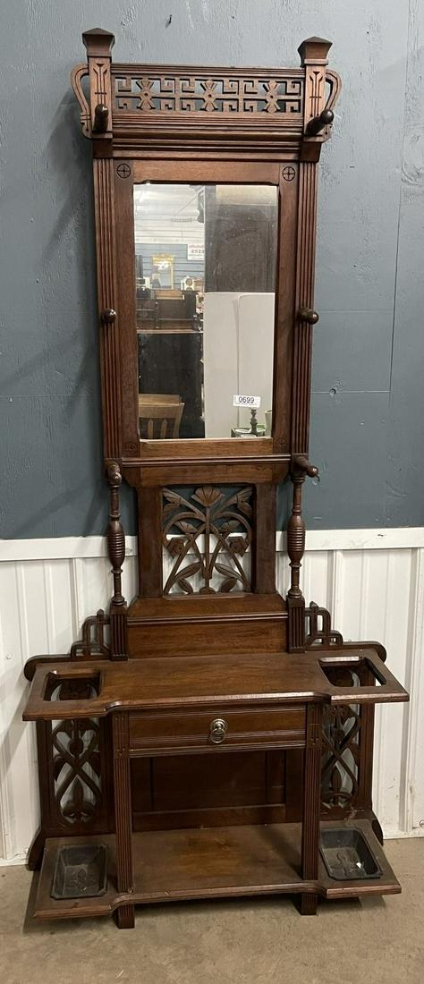 Victorian Entryway Umbrella Stand Coat Rack (1 of 5)