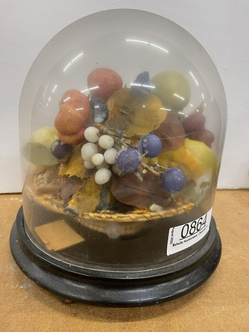 Wax Fruit Under Glass Dome (1 of 7)