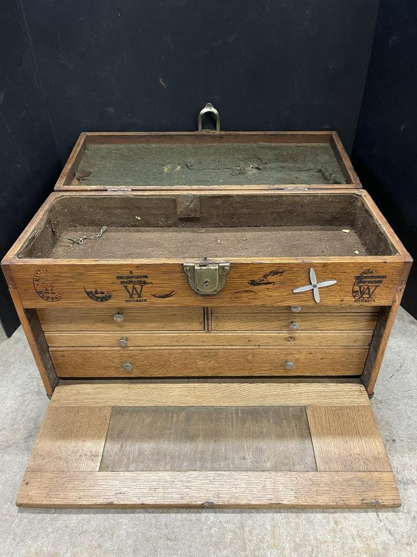 Machinist Tool Box with Kittinger Stamps (1 of 11)