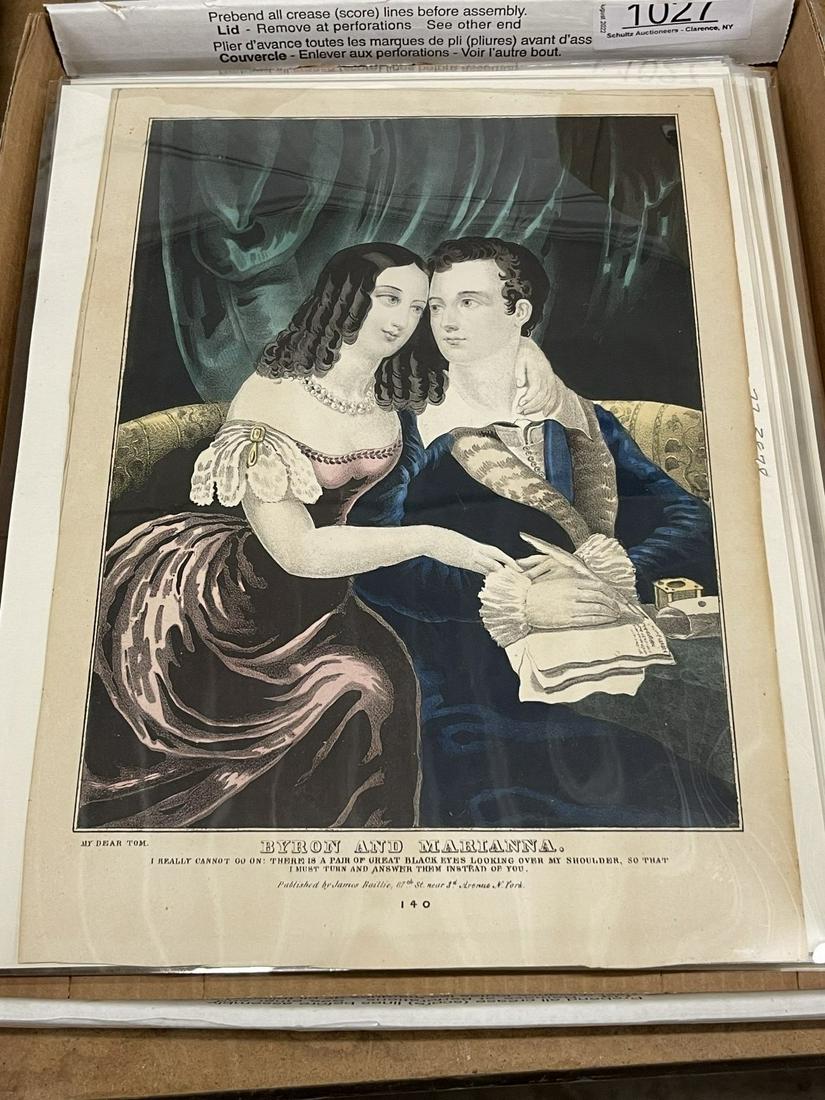 Group of Misc. Prints incl. Godey Lady (1 of 7)
