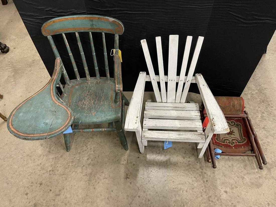 3 Child Size Chairs incl Adirondack Style Chair (1 of 6)
