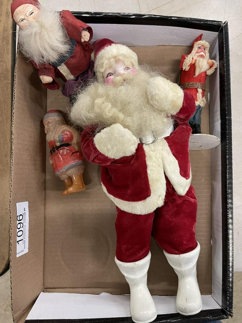 Vintage Santa Claus Lot incl. Paper Mache Face (1 of 5)