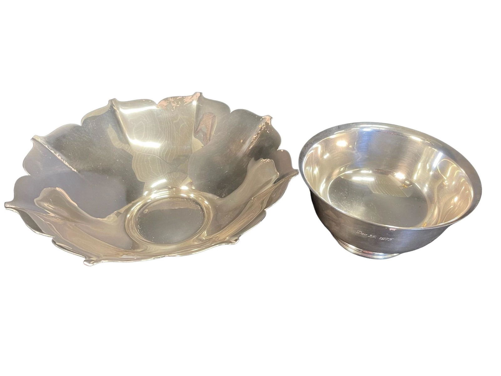 2 Sterling Bowls, Large Gorham & Stieff (1 of 7)