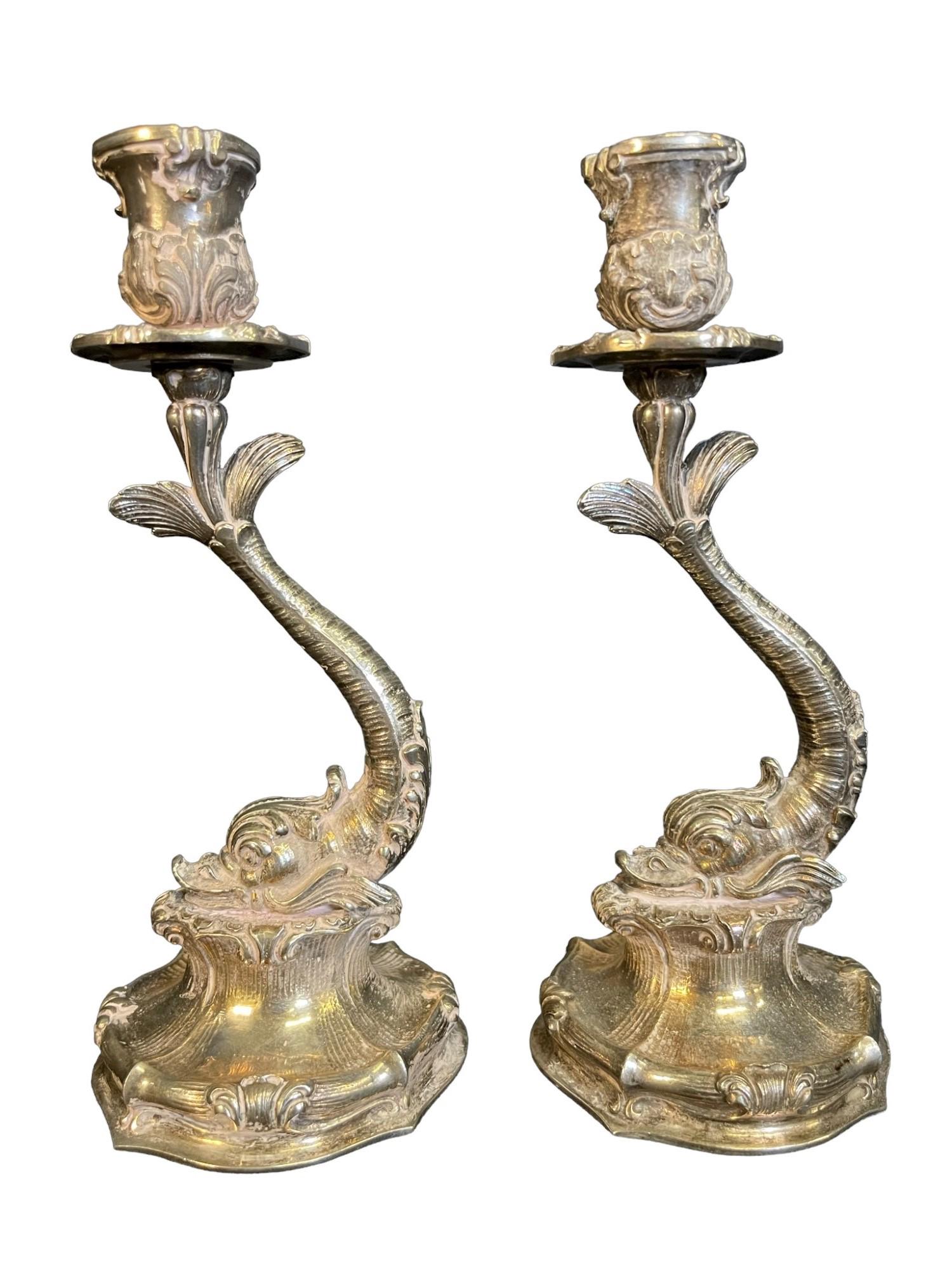Buccellati Sterling Dolphin Candlesticks (1 of 7)