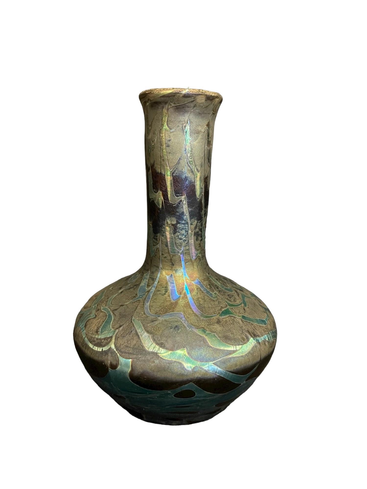 Early Tiffany Art Glass Vase (1 of 12)