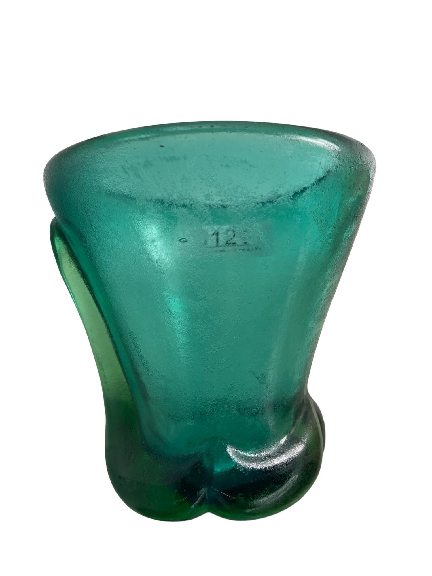 Carlos Scarpa Rare Green Acid Etched for Venini (1 of 4)