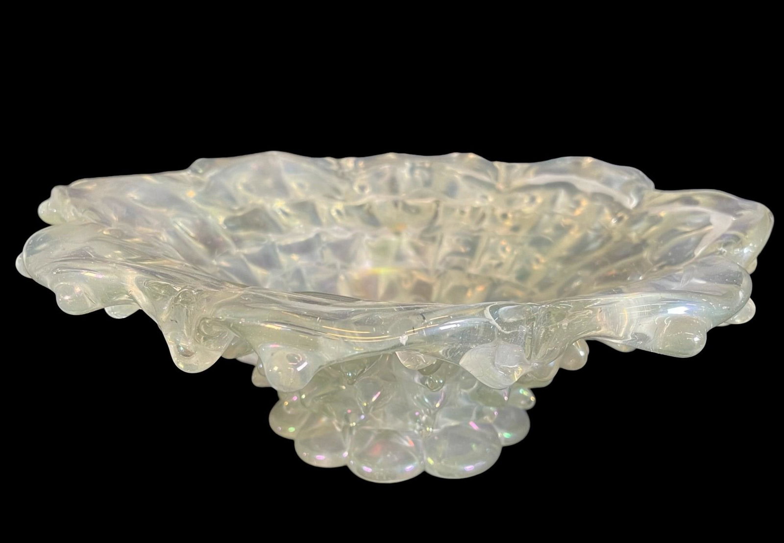 Barovier & Toso Glass Bowl: Barovier & Toso Glass Bowl - Approx. 4 1/2" H x 13"