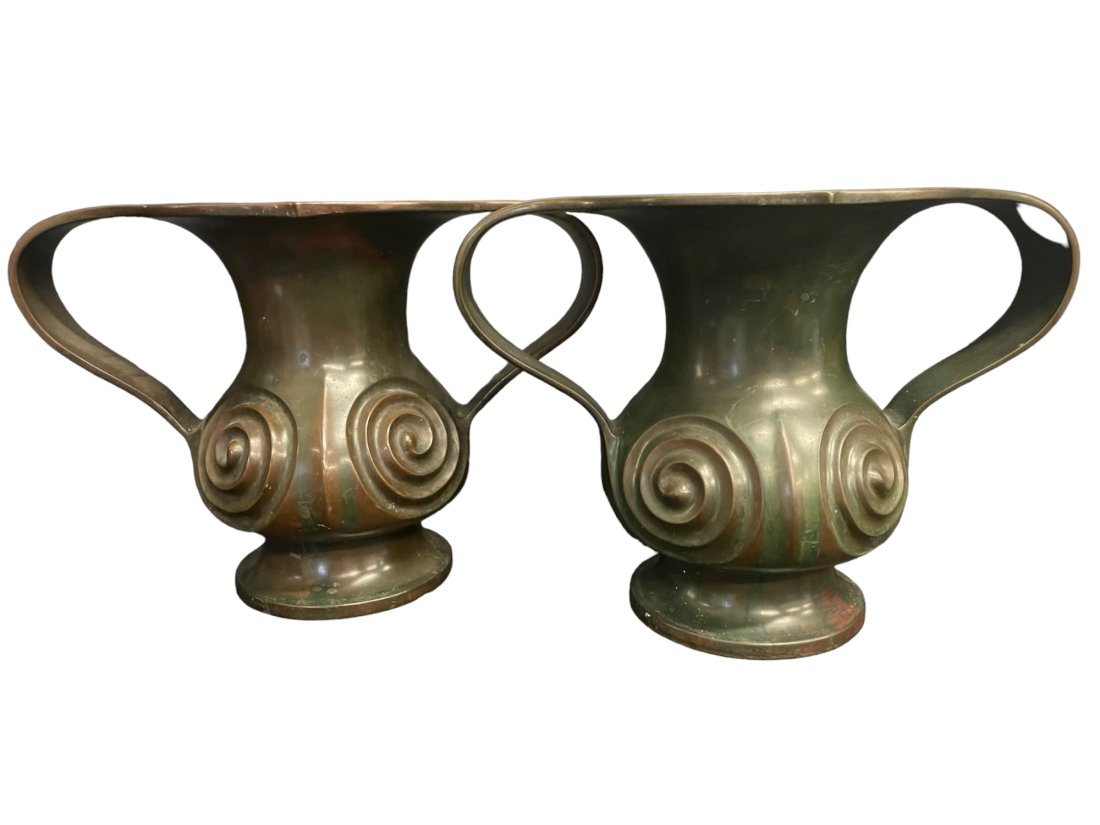 Japanese Ikebana Bronze Usubata Type Vases (1 of 6)