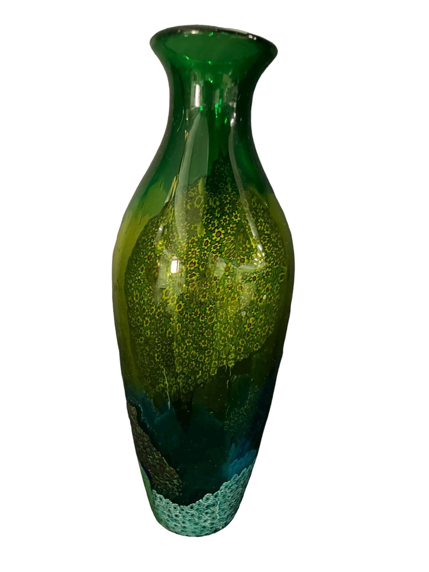 Seguso Murano Vase w/ Flower Garden (1 of 7)