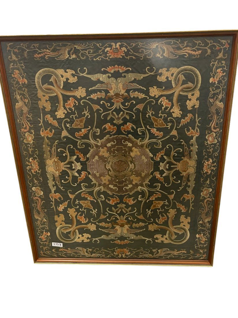 Chinese Textile Embroidered w/ Figures (1 of 3)