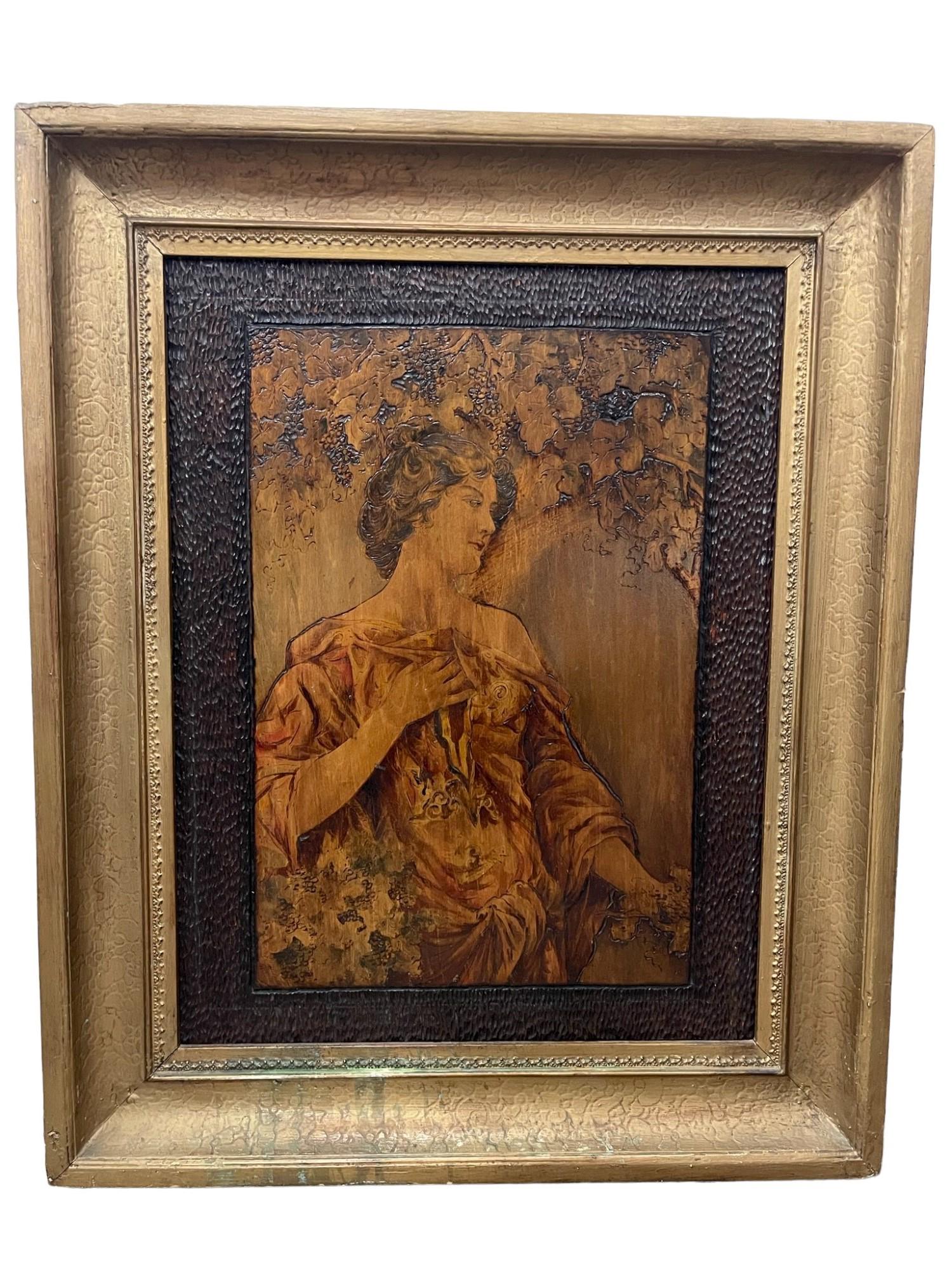 Victorian Flemish Art Plaque (1 of 3)