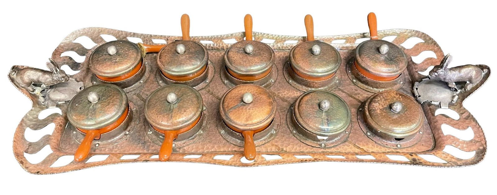 Arts & Crafts Copper Custard Dishes by Heinrich (1 of 9)