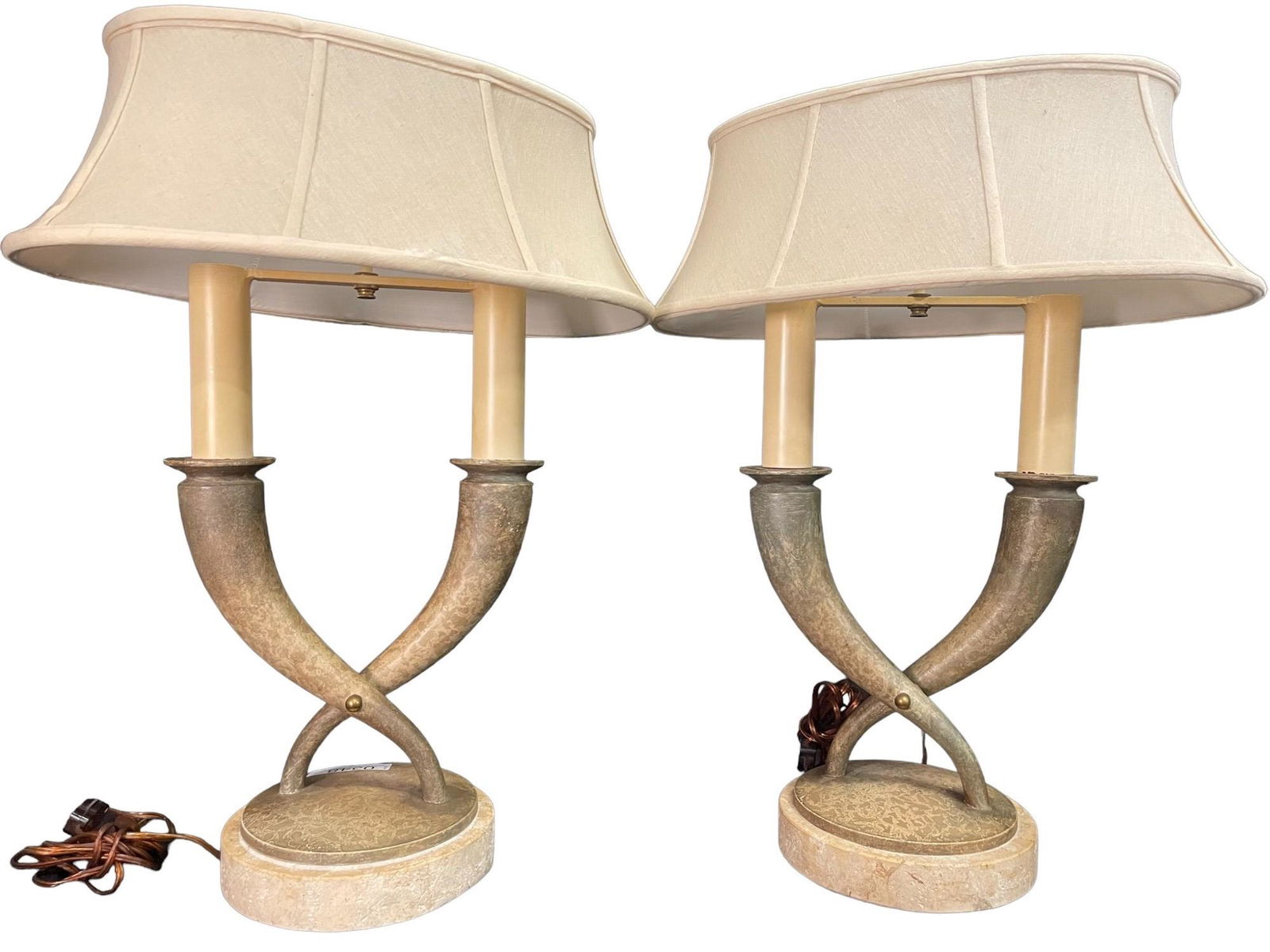 Pair of Gio Ponti Lamps w/ 2 Horn Shaped Lights (1 of 6)