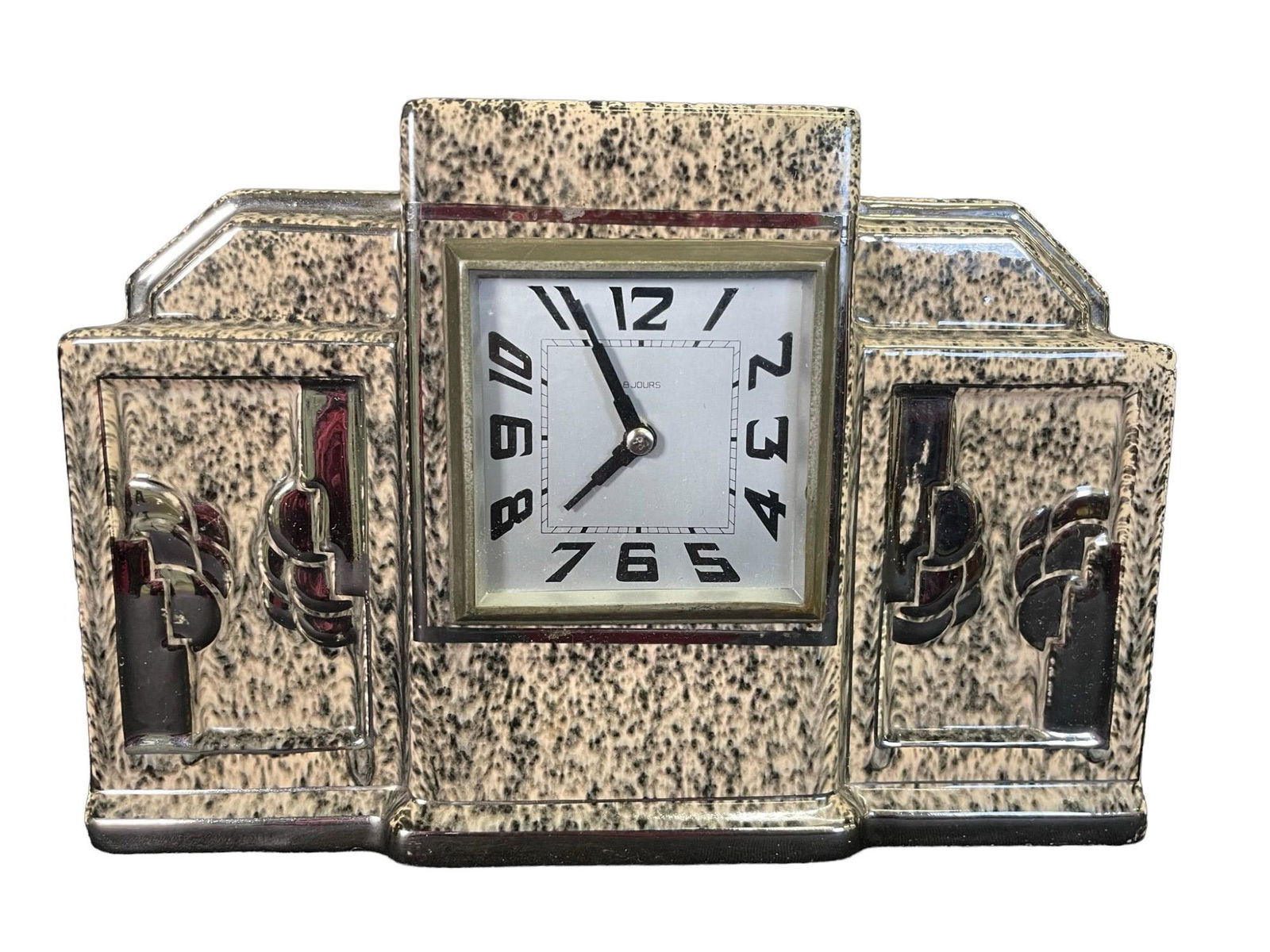 French Art Deco 8 Day Clock (1 of 6)