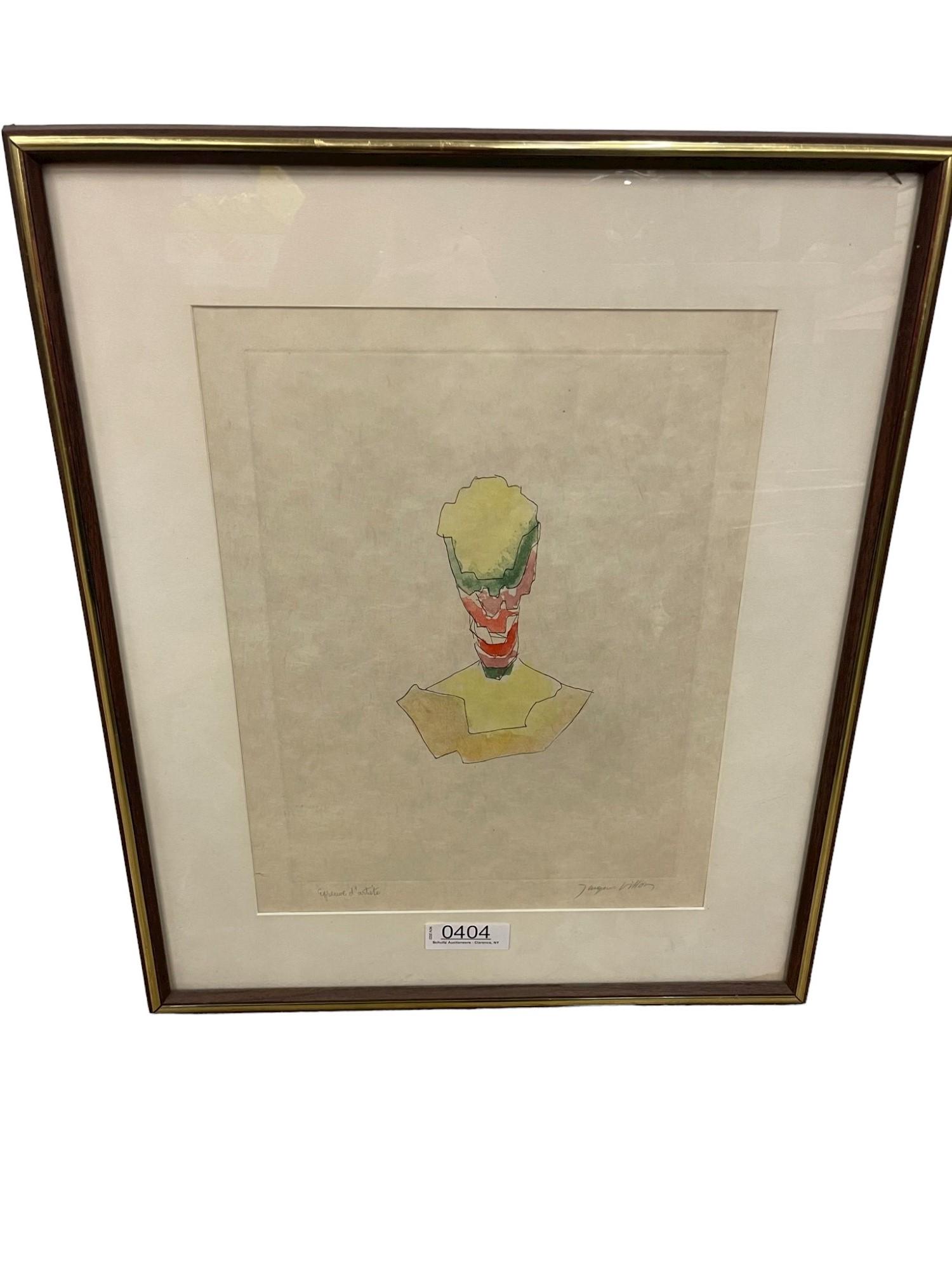 Jacques Villon Watercolor, Ink on Paper (1 of 6)