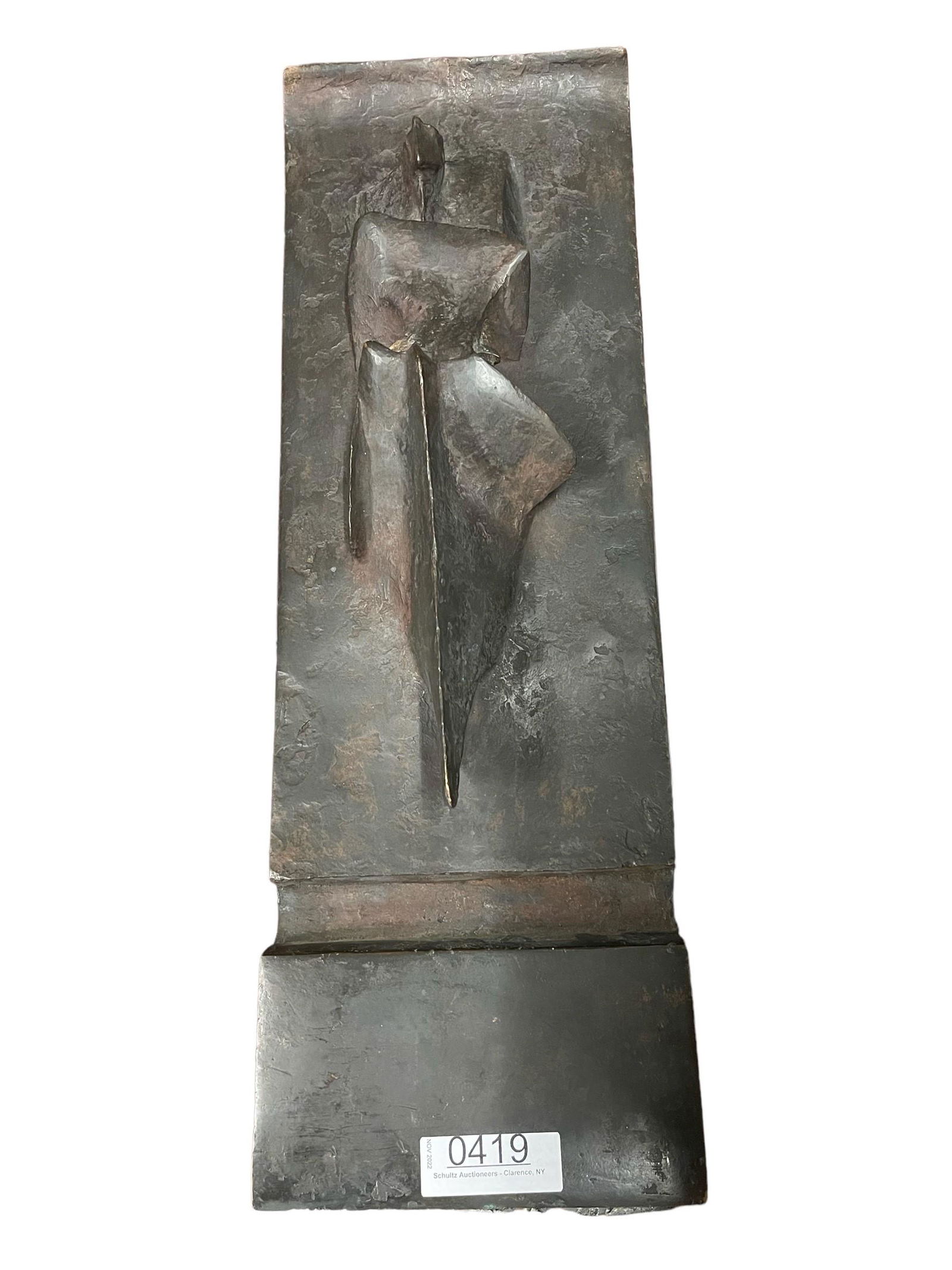 Abstract Bronze Signed Label Mario Negri (1 of 4)