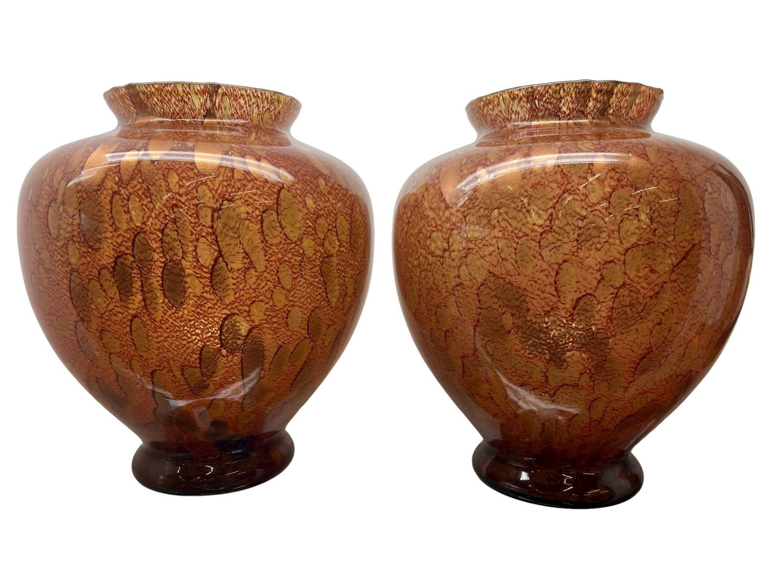 Fabulous Fratelli Toso Pair of Vases (1 of 8)