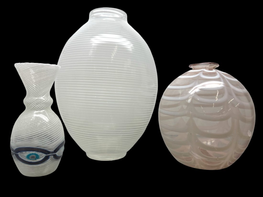 3pcs Murano Glass Attrib. to Venini (1 of 8)