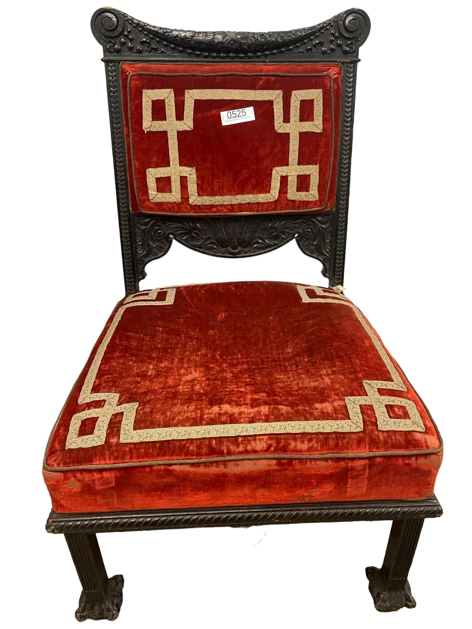 Attri. George Schastey NYC Aesthetic Period Chair (1 of 6)