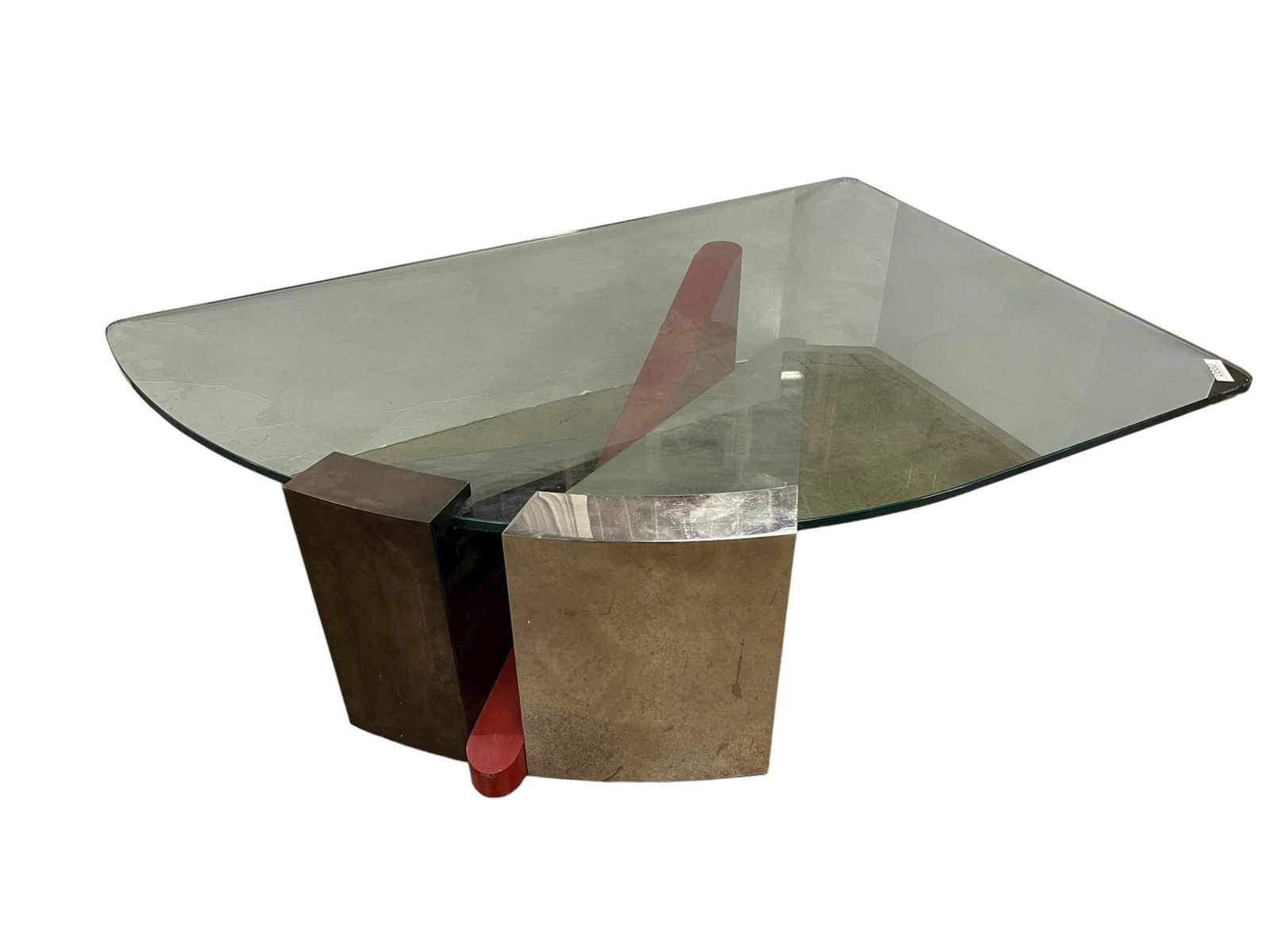 Mid Century Modern Chrome & Glass Coffee Table (1 of 7)