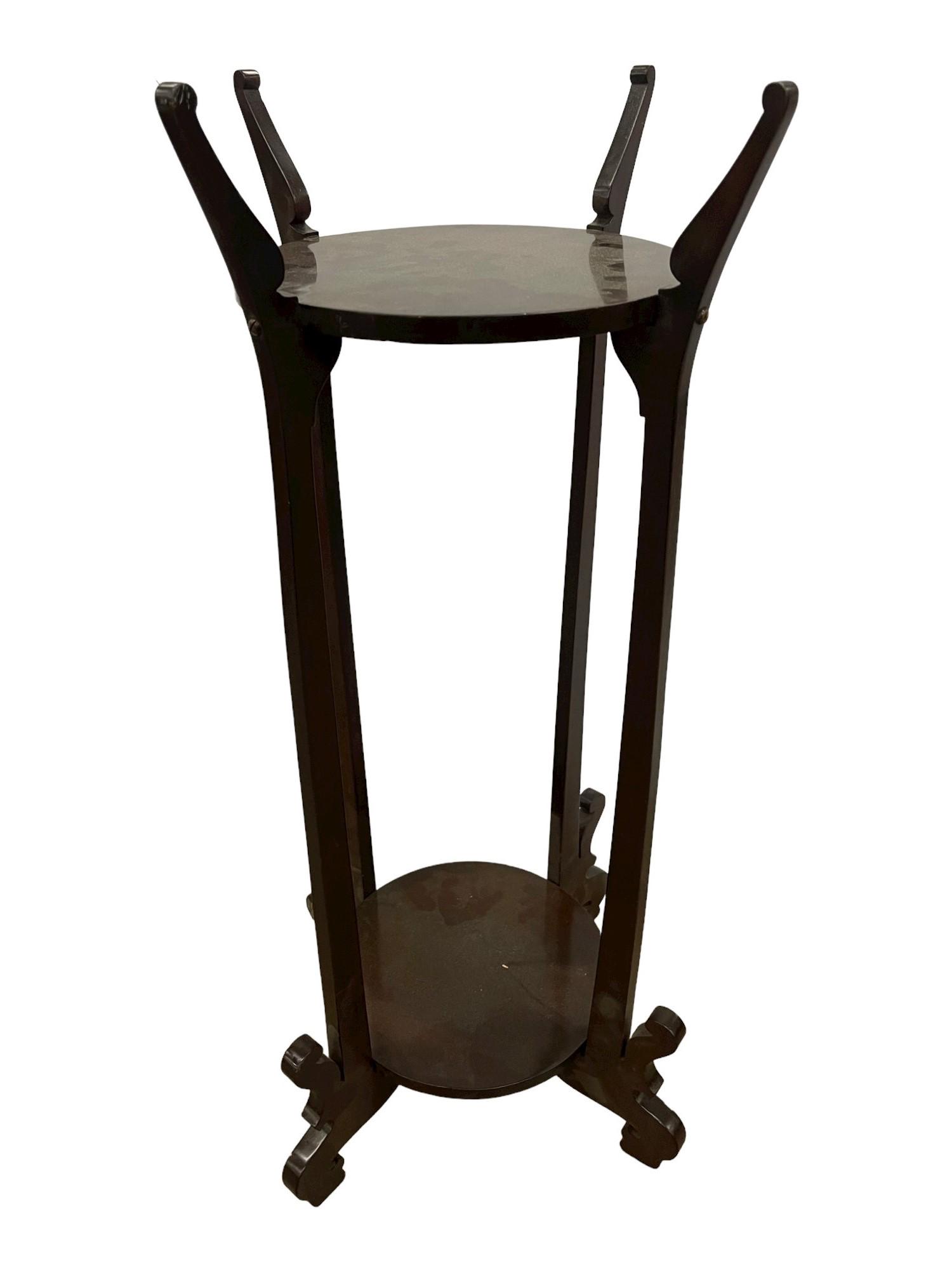 Mahogany Plant Stand attrib to Charles Rohlfs (1 of 6)