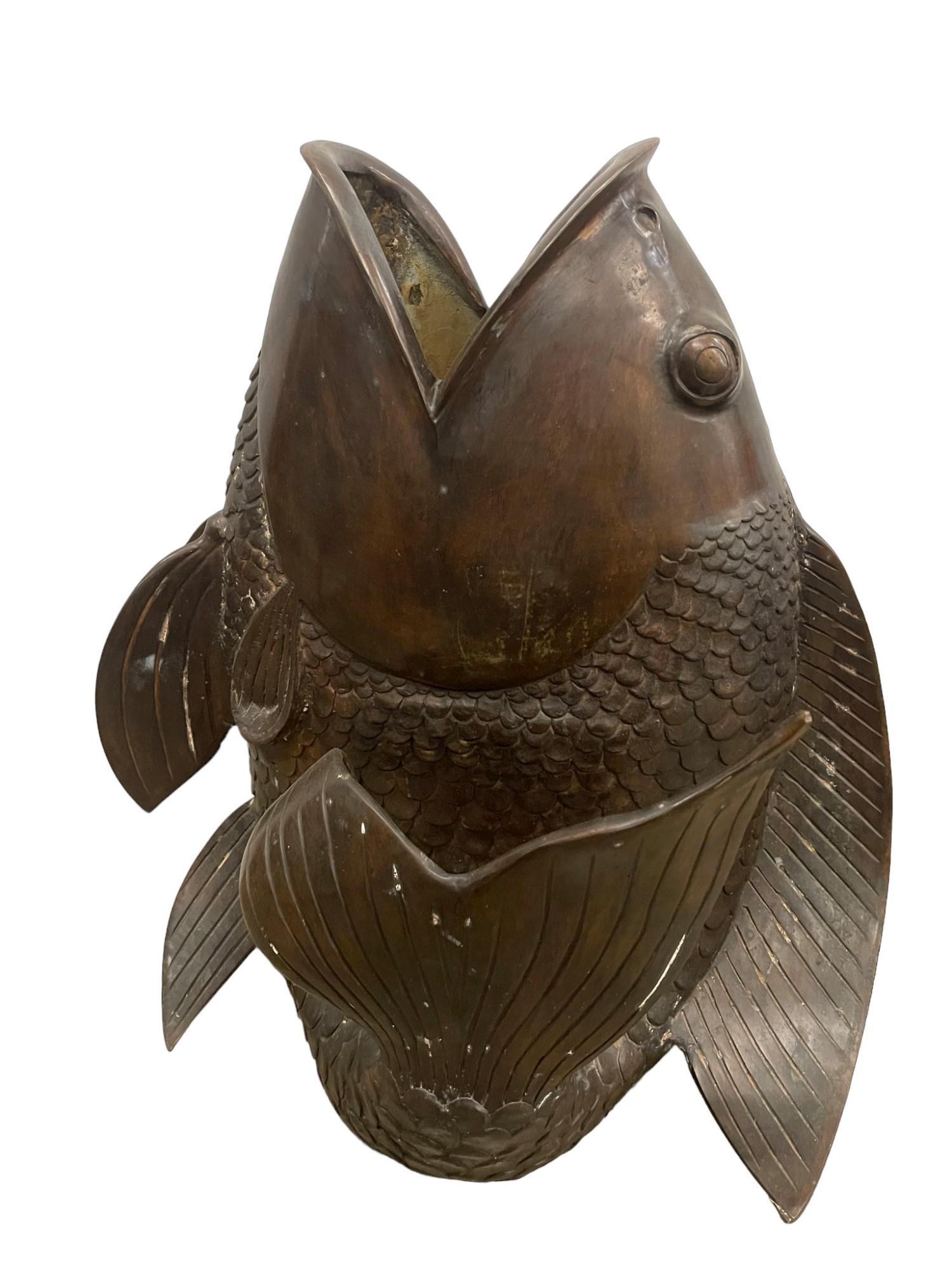 Large Bronze Fish Sculpture (1 of 4)