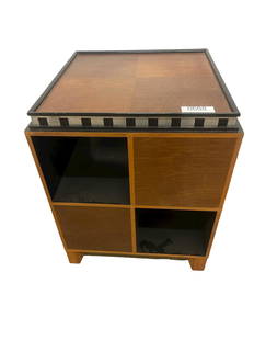 Paul Frankl Art Deco End Table: Paul Frankl Art Deco End Table with shelves on 4 sides - approx. 23" h x 18" x 18"