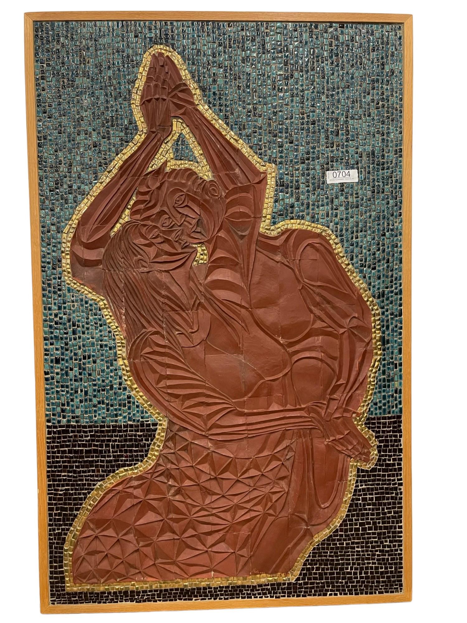 Carved Wood & Mosaic Artwork (1 of 5)