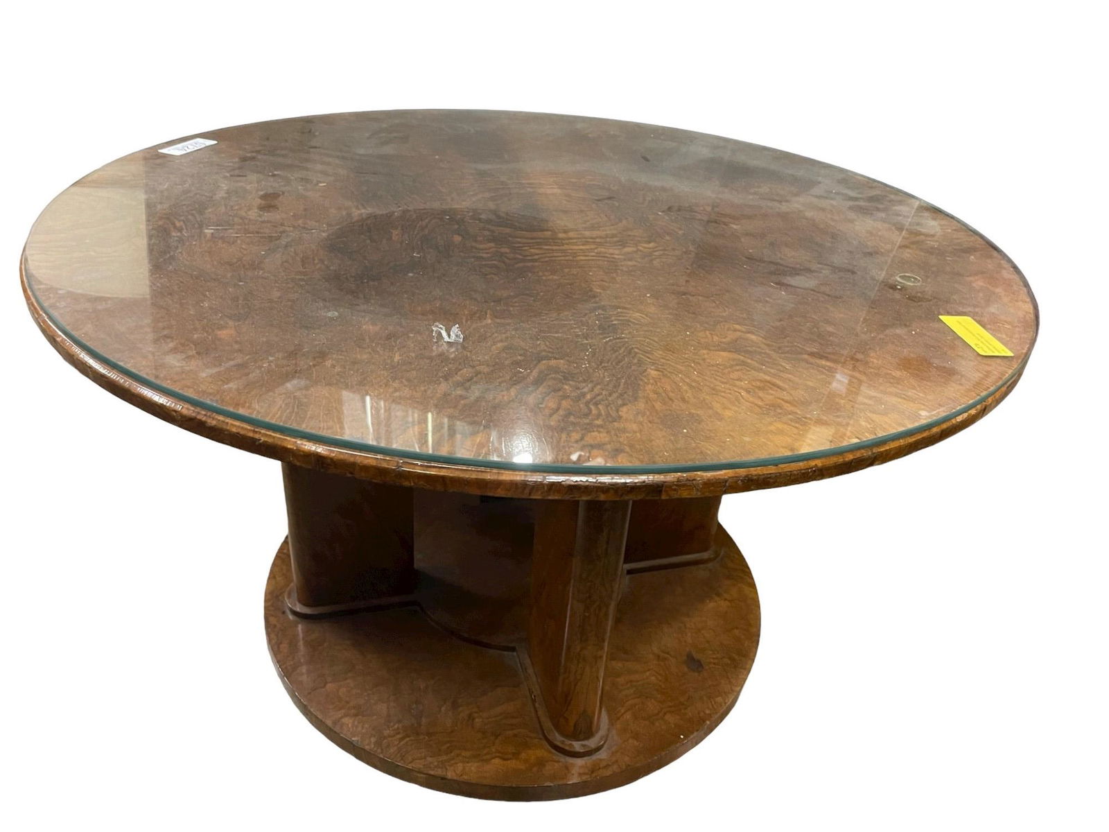 Art Deco Leleu Style Round Coffee Table (1 of 4)