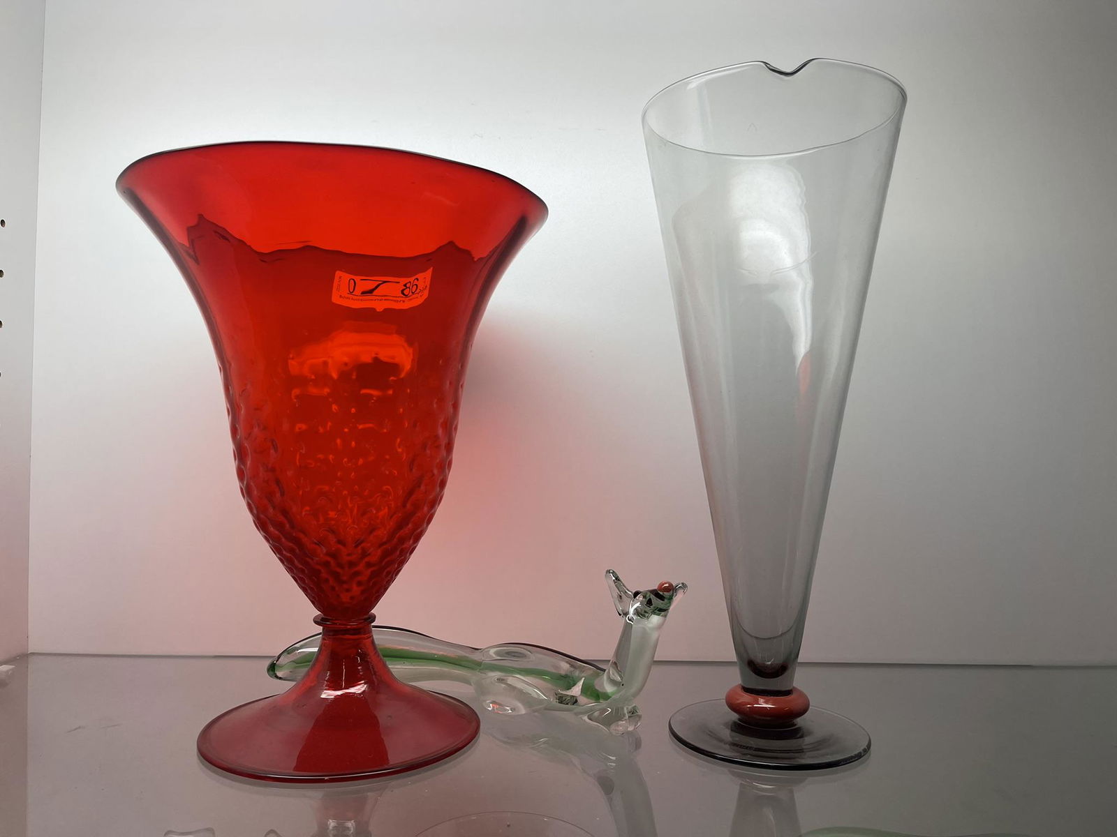 Venin Glass Beaker & Vase, Murano Animal (1 of 12)