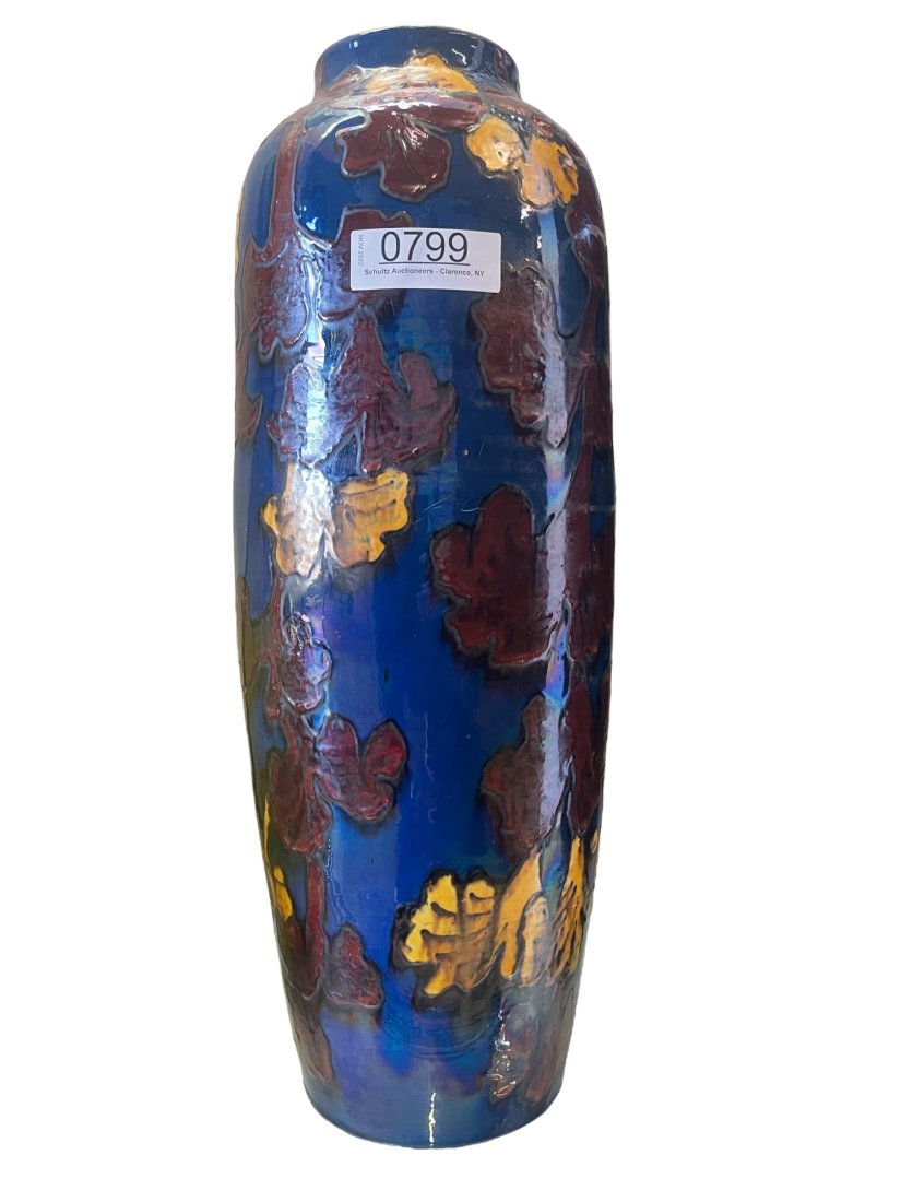 French Pottery Vase, Flower Decoration (1 of 7)