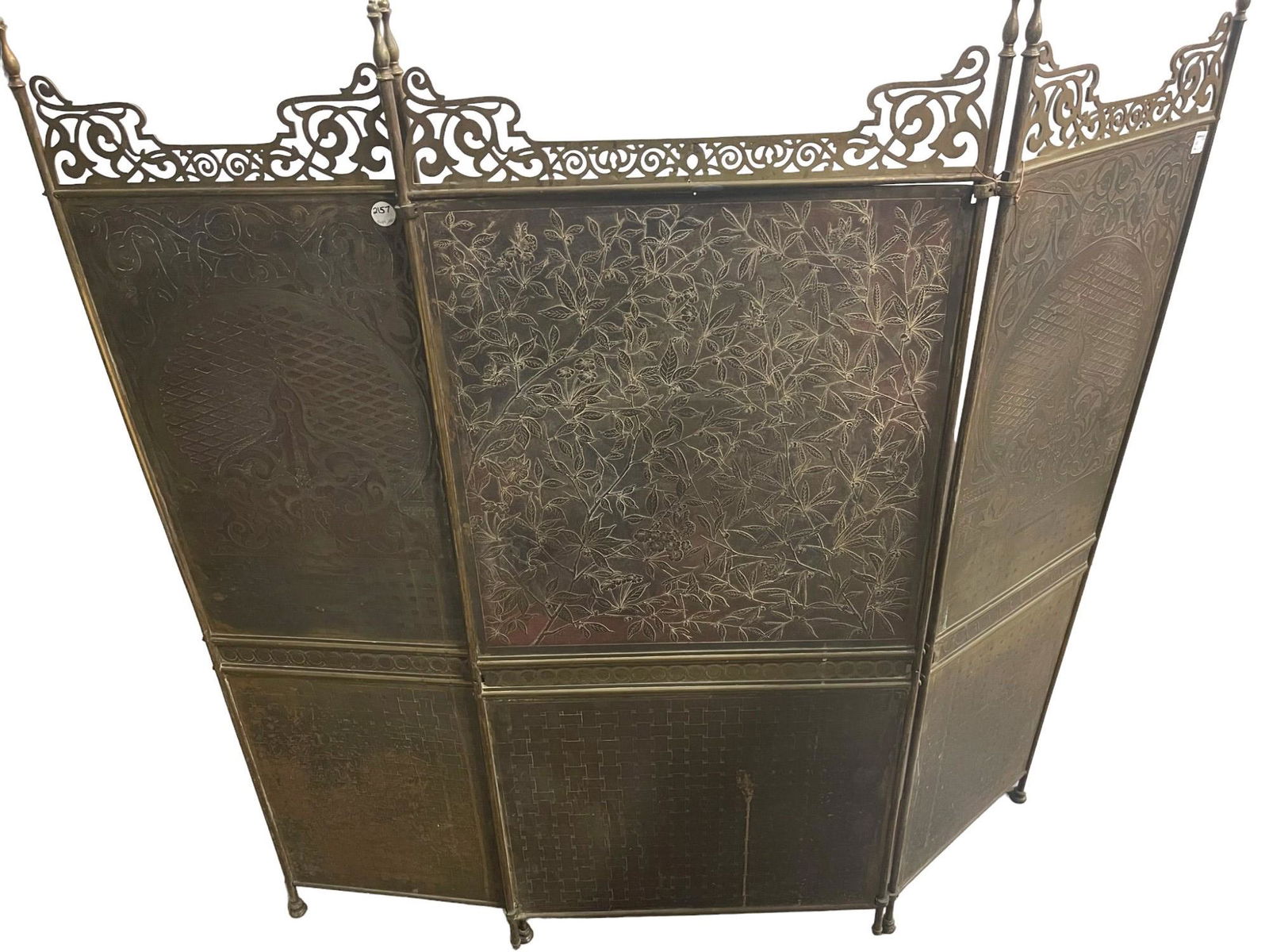 Fancy 3 Section Brass Screen (1 of 6)