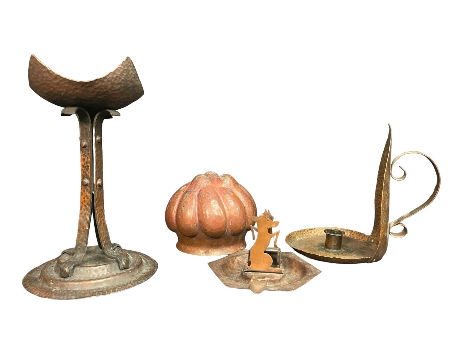 4pcs Hand Hammered Arts & Crafts Copper (1 of 8)