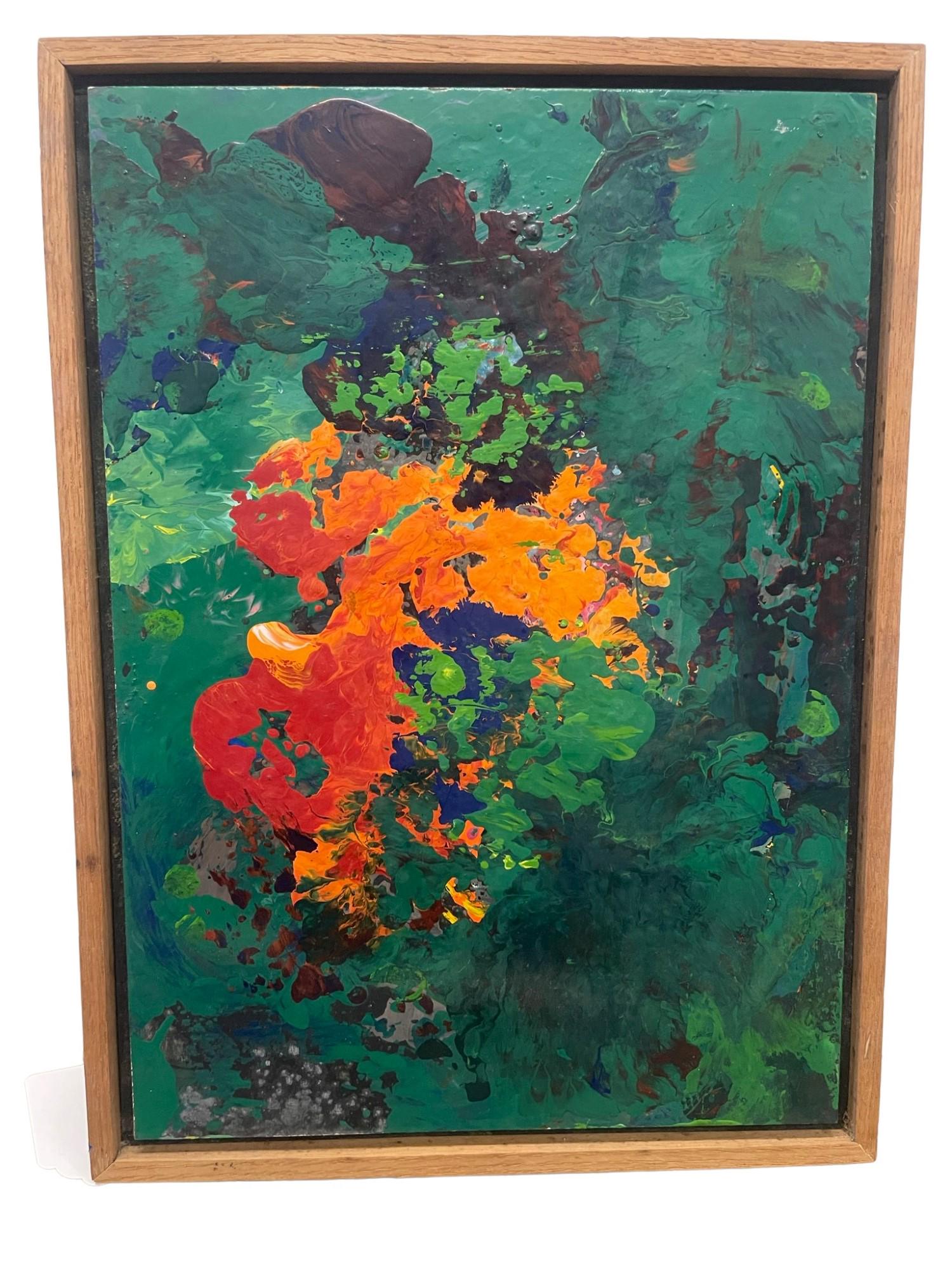 Charles Clough Enamel on Masonite "Para Bulia" (1 of 4)