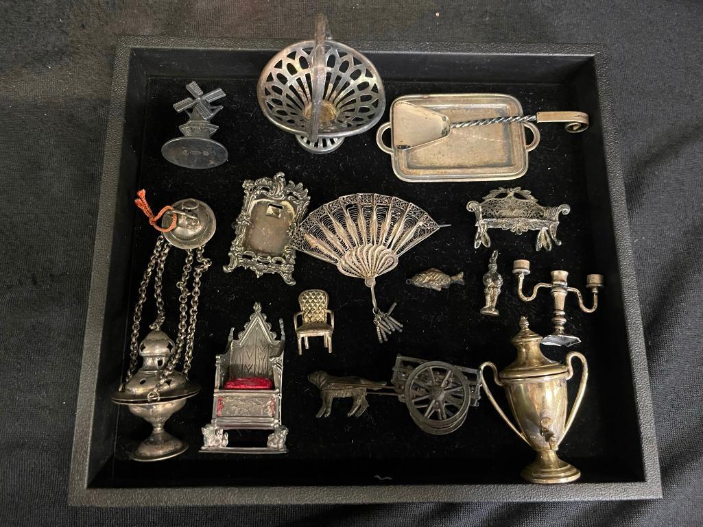 Miniature Lot incl. Sterling Tray, Candelabra etc (1 of 7)