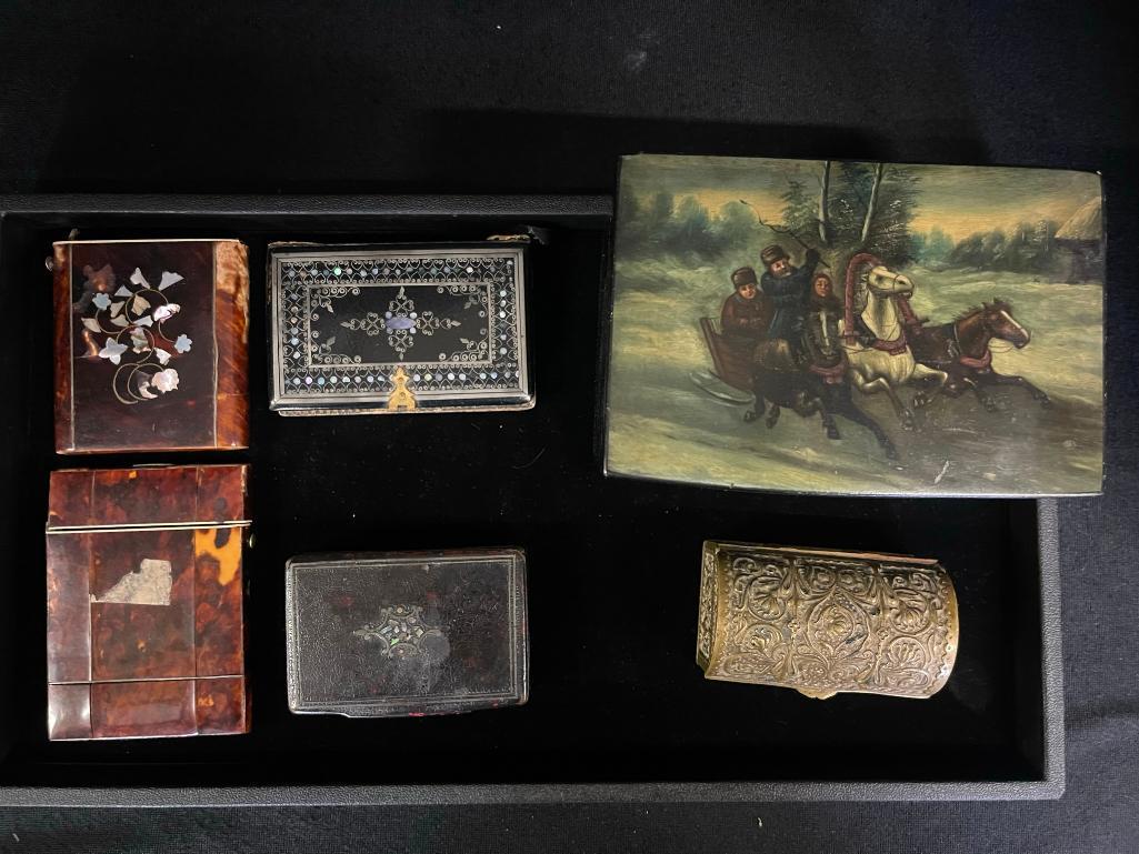 Nice Lot incl. 1913 Box w/ Sleigh Scene etc (1 of 7)