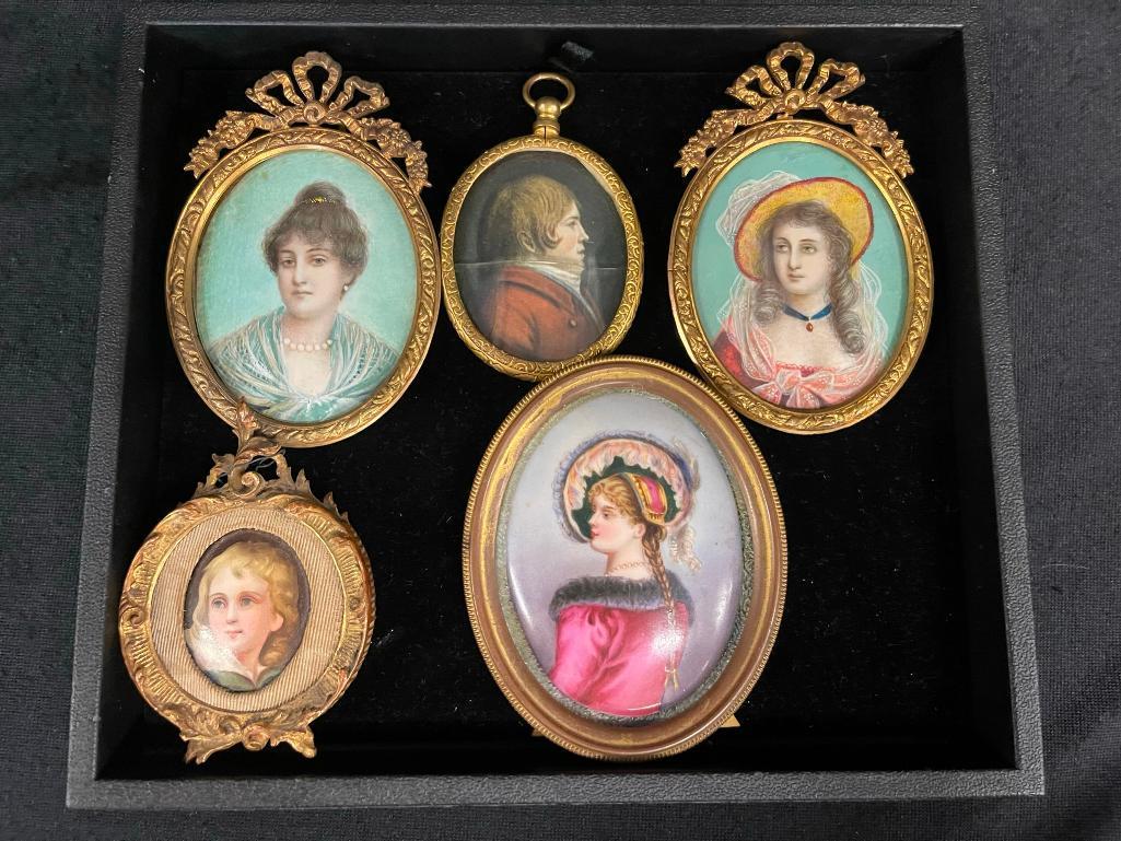 Group of Framed Miniature Paintings (1 of 8)
