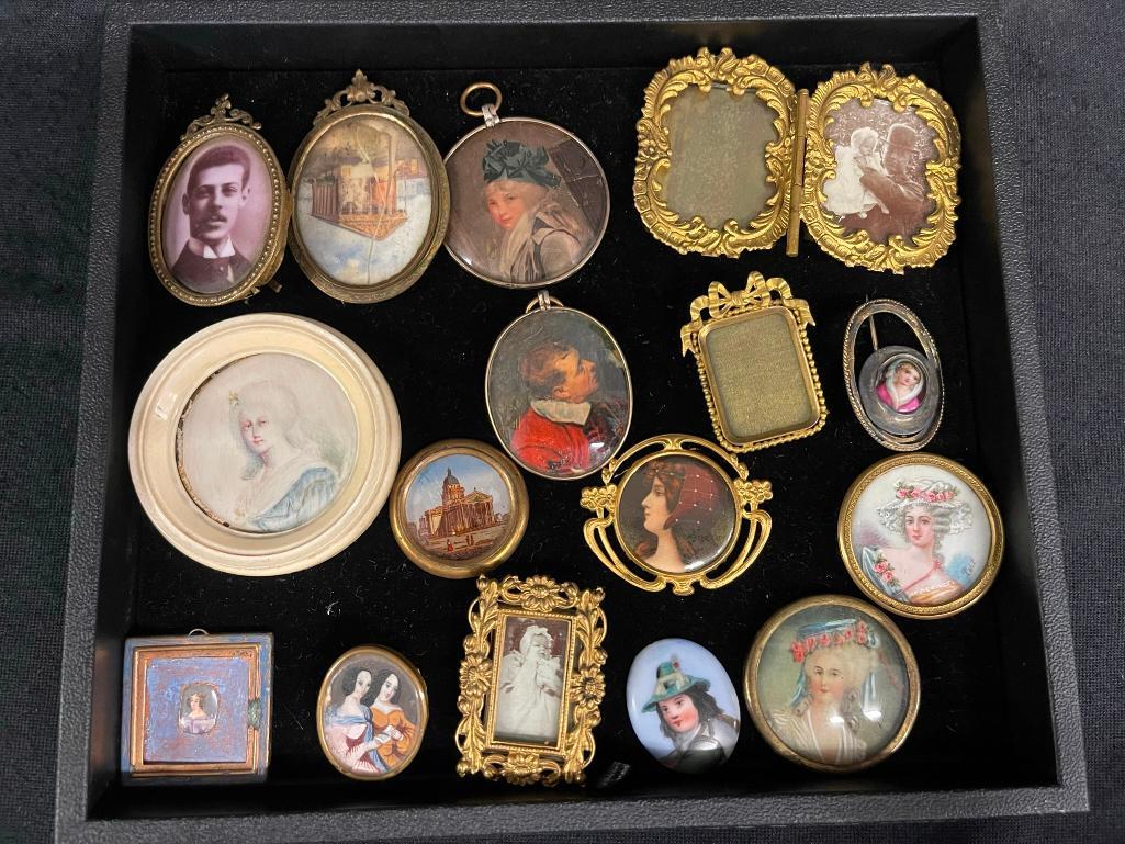 Group of Miniature Paintings, Photos etc (1 of 6)