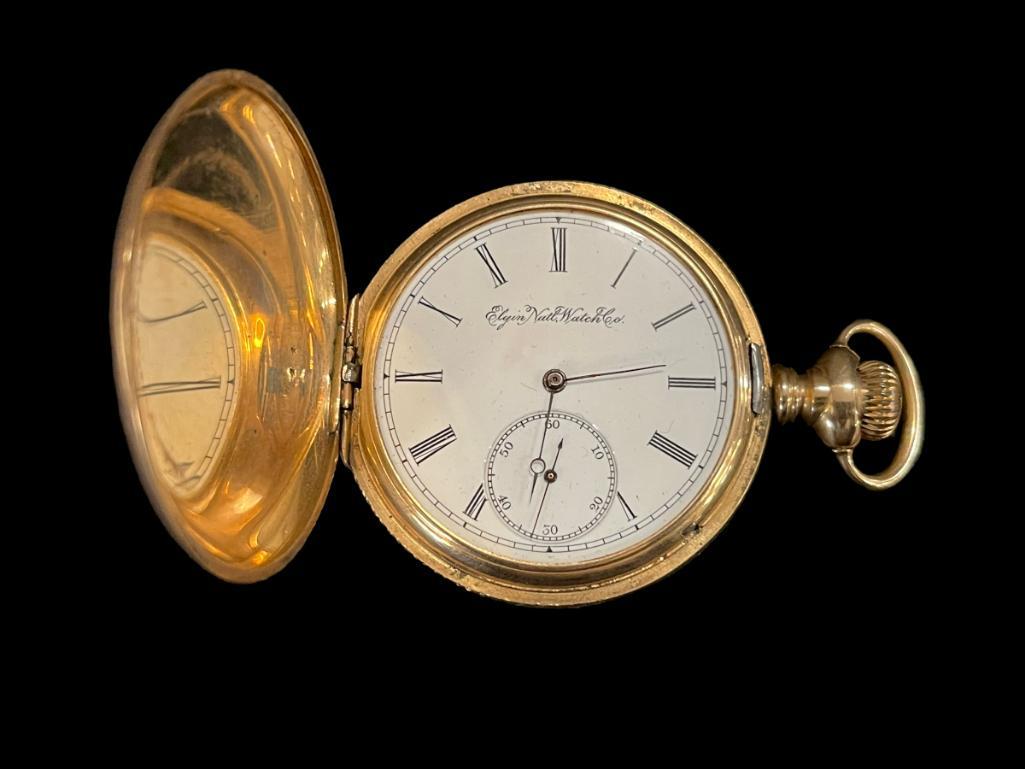 Mans 14k Gold Elgin Pocket watch (1 of 9)
