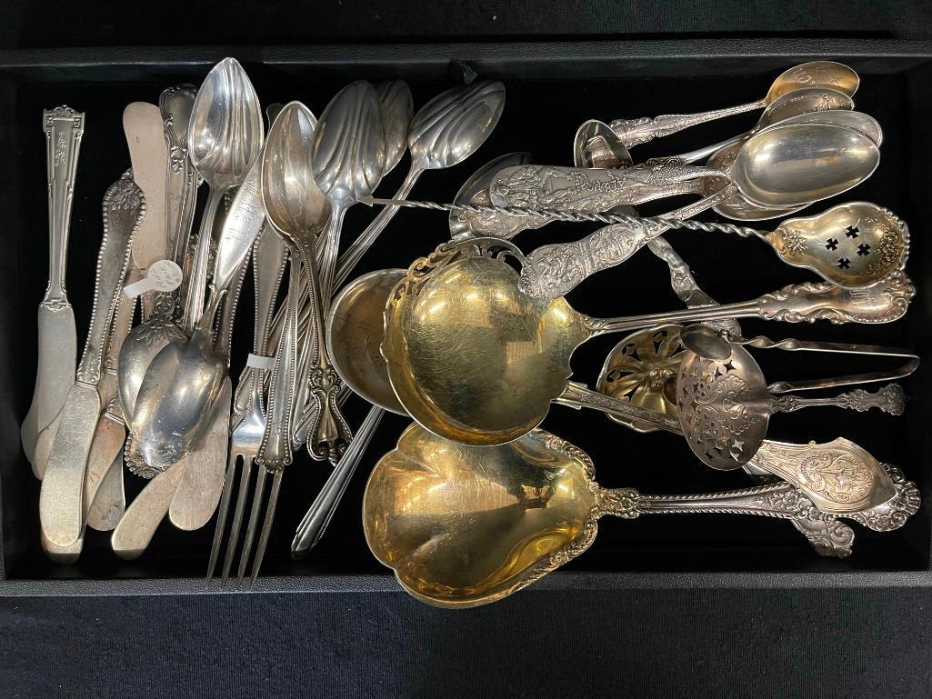 Lot of Misc Sterling Spoons, Serving Pieces, etc (1 of 8)