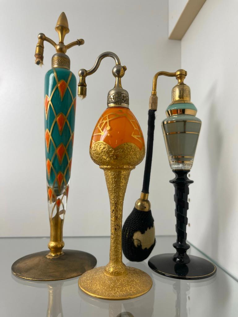 3 Art Deco Perfume Bottles incl Devilbiss (1 of 5)