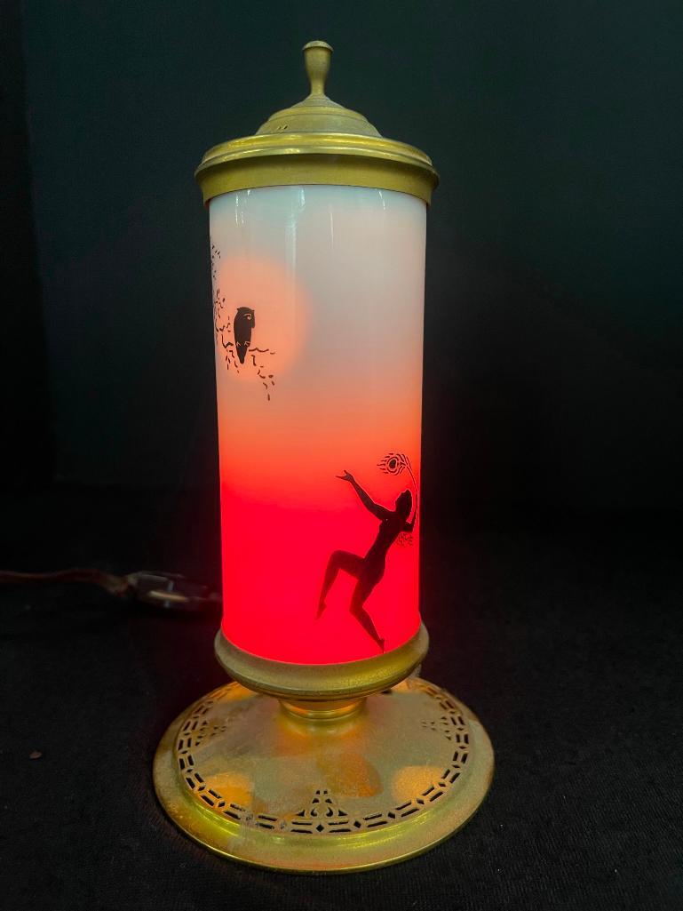 Art Deco Small Boudoir Lamp (1 of 8)