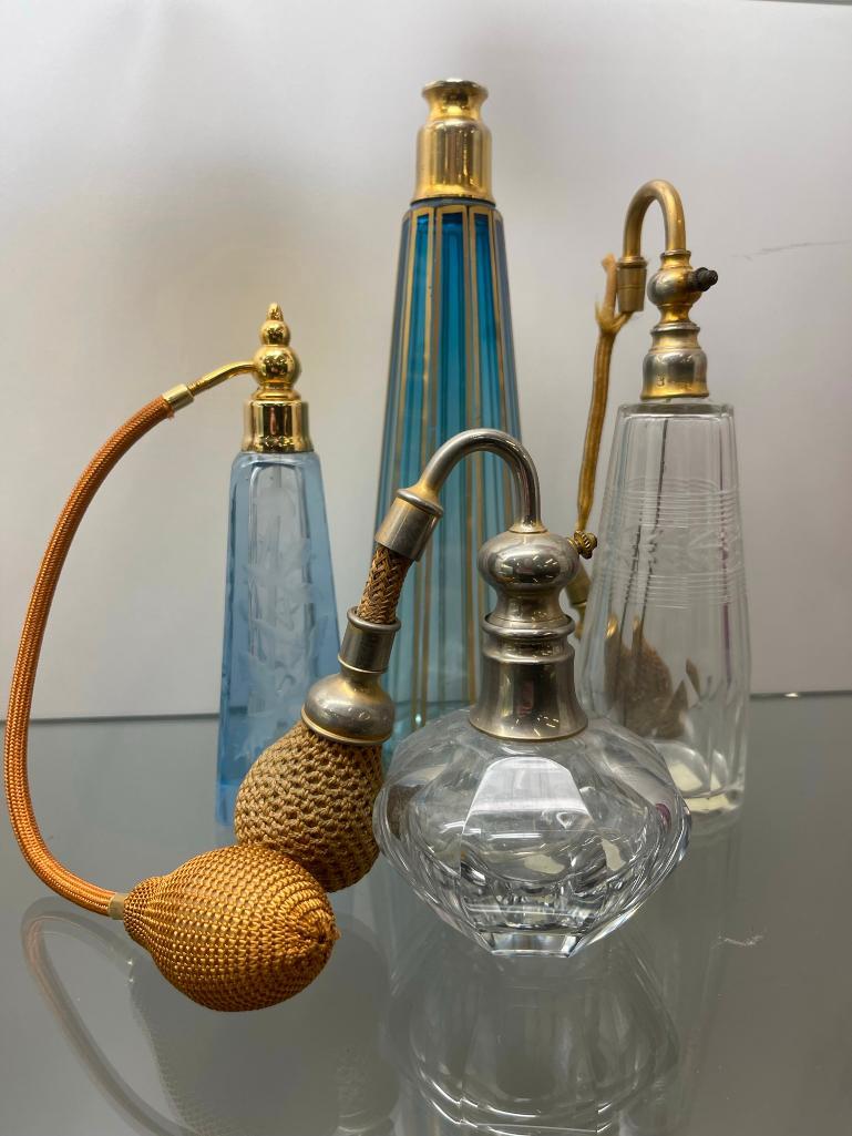 4 Art Deco Perfume Bottles: 4 Art Deco Perfume Bottles