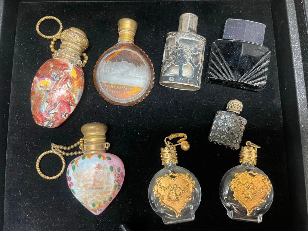Small Perfume Bottle Lot incl. Etched, etc (1 of 10)